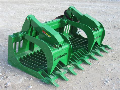 72″ Severe Duty Rock Bucket Grapple with Teeth Fits John Deere Loader ...