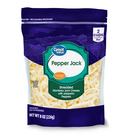 Great Value Shredded Pepper Jack Cheese Oz Dailysavesonline