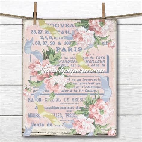 Vintage French Floral Wallpaper Printable Instant Download - Etsy