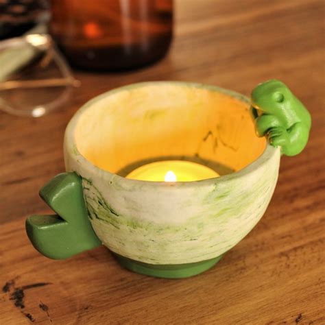 Frog Candle Holder Etsy