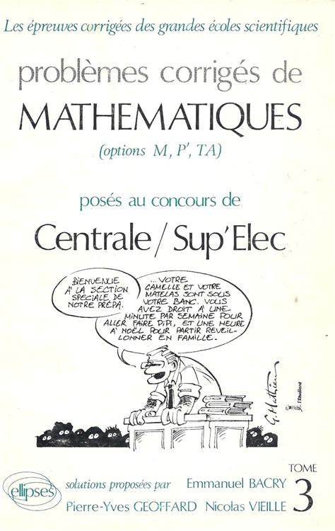 Amazon Probl Mes Corrig S De Math Matiques Pos S Au Concours De