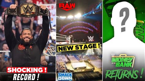 SHOCKING Roman Reigns Record Raw And SmackDown STAGE Money IN THE