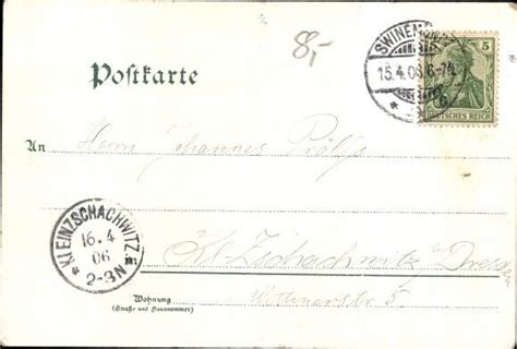 Ak Świnoujście Swinemünde Pommern Hafenidyll Dampfer 3542590 eBay