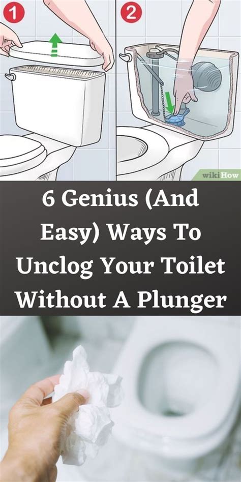 Toilet Drain Diy Toilet Unplug Toilet Without Plunger Household