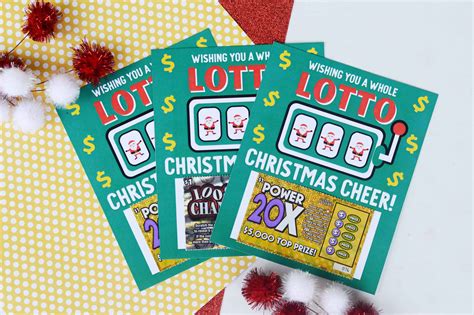 Lottery Tickets Christmas Gift - Making Frugal FUN