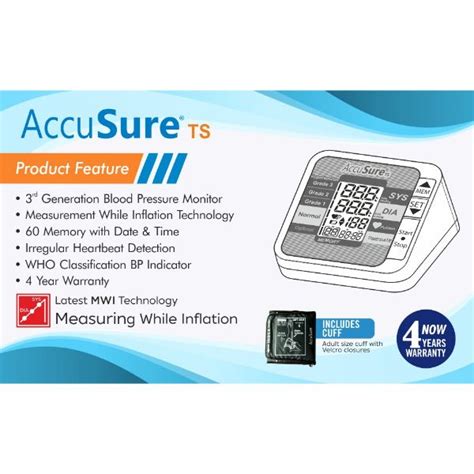 Accusure Blood Pressure Monitor Ts Home Blood Pressure Monitoring