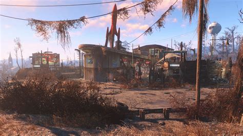 Fallout Red Rocket Settlement Tour No Mods All Creation Club