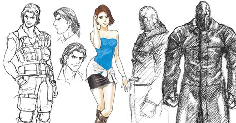 Resident Evil 3: Nemesis Concept Art & Characters