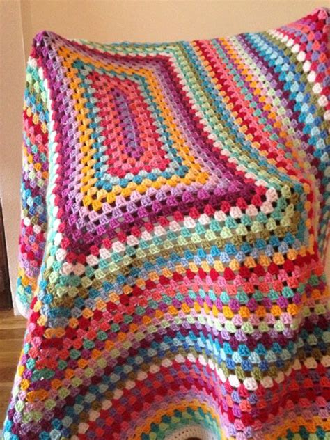 How To Crochet Rectangle Granny Afghans All Sizes Pattern Tutorial