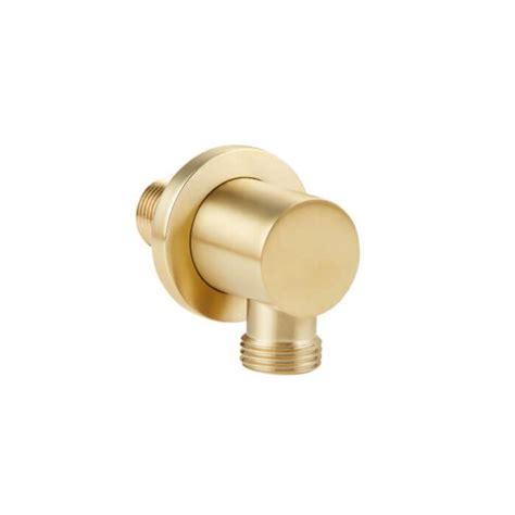 Round Concealed Shower Valve Ceiling Head Riser Kit Brass