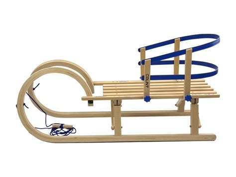 Set De Luge En Bois Pliable Traditionnelle Tout Bois 100cm Avec Dossier