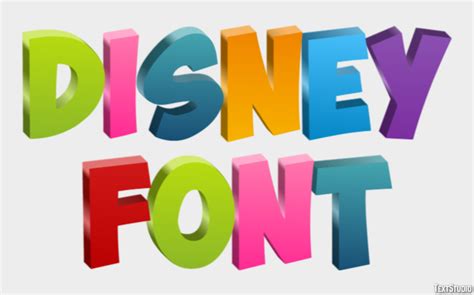 Disney Font Text Effect and Logo Design Font