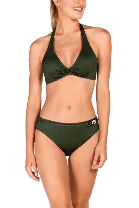 Dolores Cortés Bikini Halter Type Cup C Azulik Playa