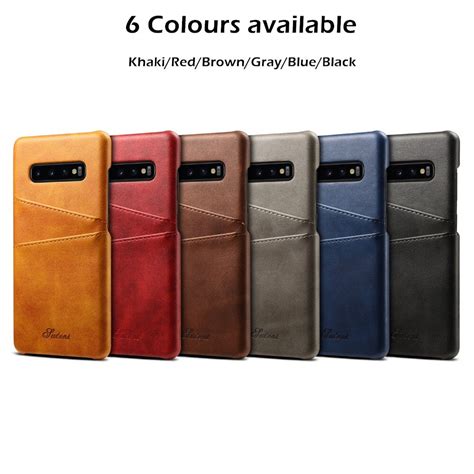 Funda de teléfono ajustada para Samsung Galaxy S8 S9 Plus note 8 9 PU