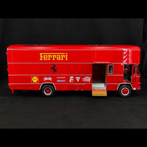 Fiat Om Rolfo Ferrari Race Transporter Red Cmr Cmr