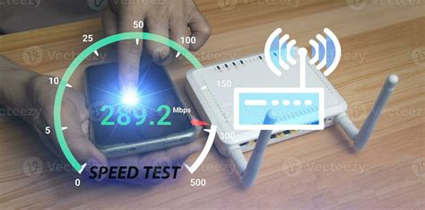 Fast Internet Connection Speedtest Network Bandwidth Technology Man