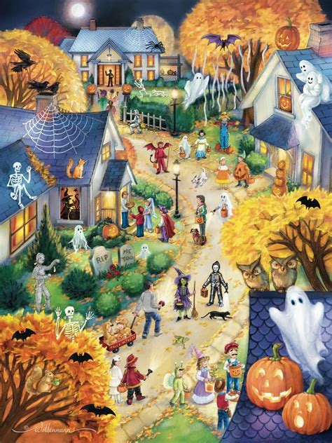 Vermont Christmas Company Halloween Town Jigsaw Puzzle 550 Piece ...