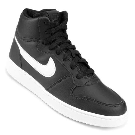 Tênis Cano Alto Nike Ebernon Mid Feminino Preto Netshoes