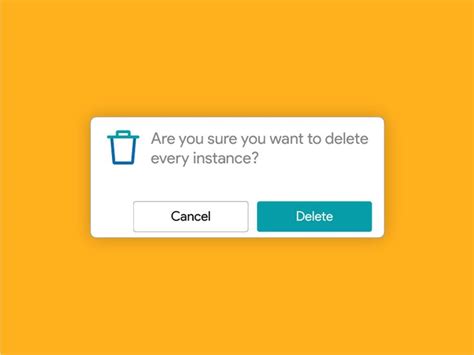 Delete Confirmation Popup Confirmation Pop Up Material Design