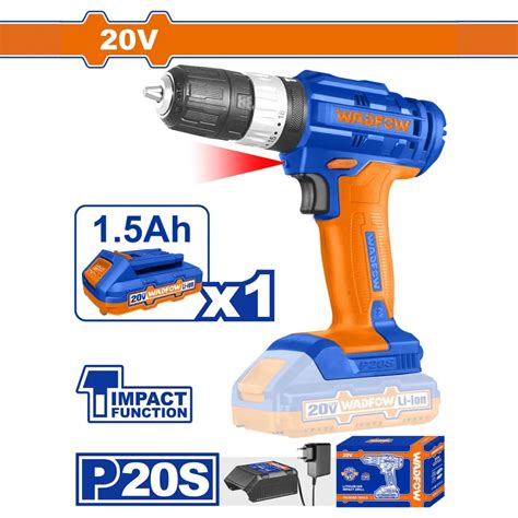 Wadfow WCDP521 20V Lithium Ion Impact Drill Vikas Tool Mart