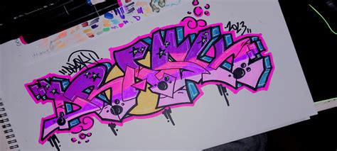 Graffiti purple sketch by skedrartist on DeviantArt