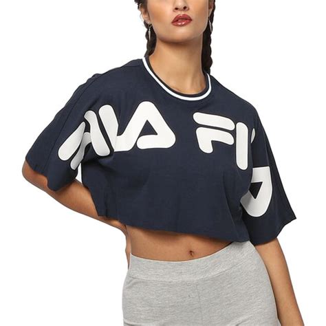 Top Manga Corta Fila Chica Barr Cropped Tee