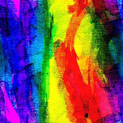 Multicolor Rainbow Vibrant Ink Background Blended Abstract Painting