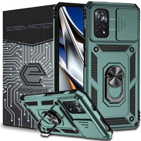 Etui Exoguard Camcover Szkło Xiaomi Poco X4 Pro 5G Pancerne Case