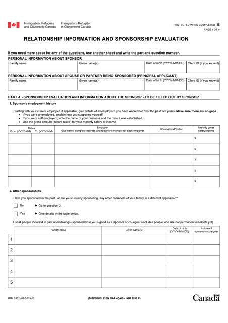 Form Imm5532 Fill Out Sign Online And Download Fillable Pdf Canada