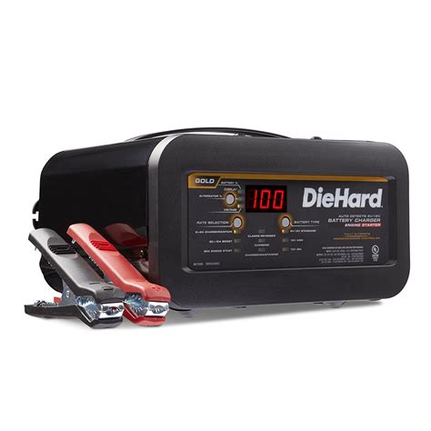 Diehard 71326 Gold Shelf Smart Battery Charger Engine Starter 612 Volt 26a Charge 1230a