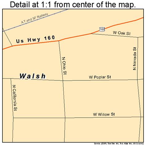 Walsh Colorado Street Map 0882460