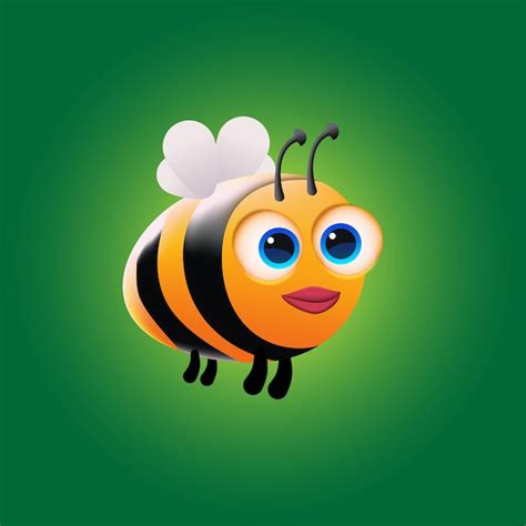 Premium Vector Cartoon Cute Vector Bee