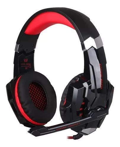 Fone De Ouvido Over Ear Gamer Sem Fio Kotion Each G9000 Black E Red Com