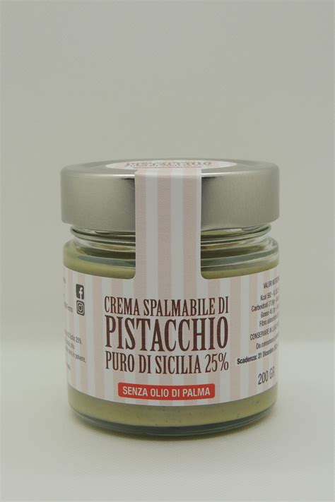 Crema Spalmabile Al Pistacchio Puro Di Sicilia