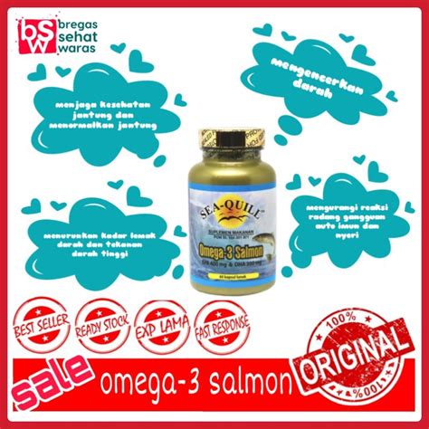 Jual Sea Quill Sea Quill Seaquill Omega 3 Salmon 30s 60s 100s 120s Fish