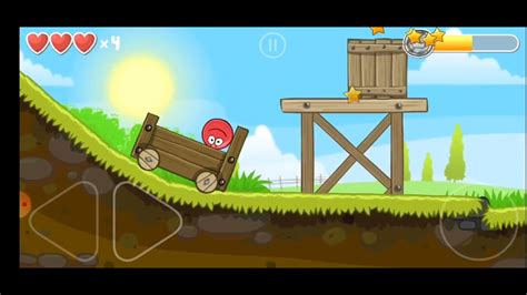 Играю в Red Ball 4 прахажу зелёный холмы YouTube