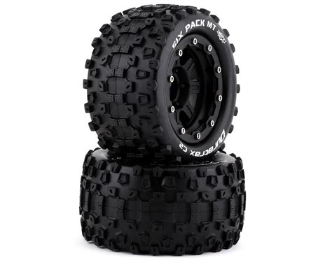 Duratrax Sixpack Mt Belted Pre Mounted Truck Tires W Mm Hex