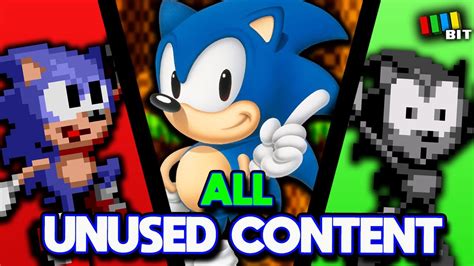 ALL Sonic The Hedgehog 1 2 Unused Content LOST BITS TetraBitGaming