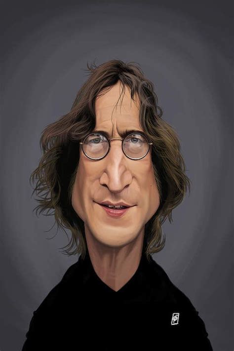 John Lennon By Rob Snow Caricature Caricature Artist Celebrity Caricatures