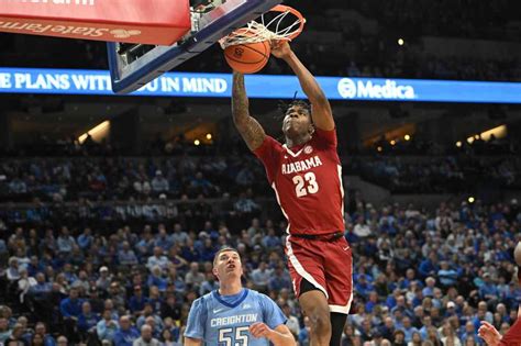 Alabama Mens Basketball Faces Tough 85 82 Loss To No 8 Creighton