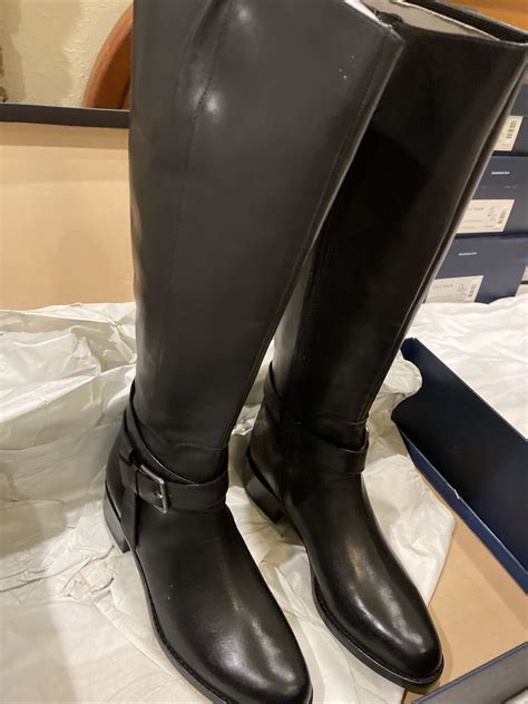 Cole Haan Womens Boots Black Leather 75b New With Box Briarcliff 328 Ebay