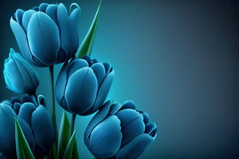 Blue Tulips Wallpaper