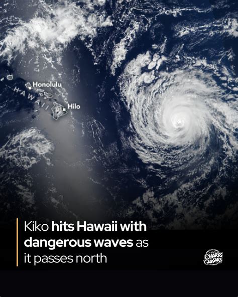 From - Kiko weakens to a tropical storm, bringing dangerous waves to