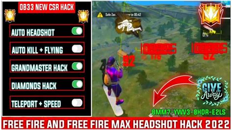 Free Fire Ob33 Injector 100 Antiban Auto Headshot Free Fire Max