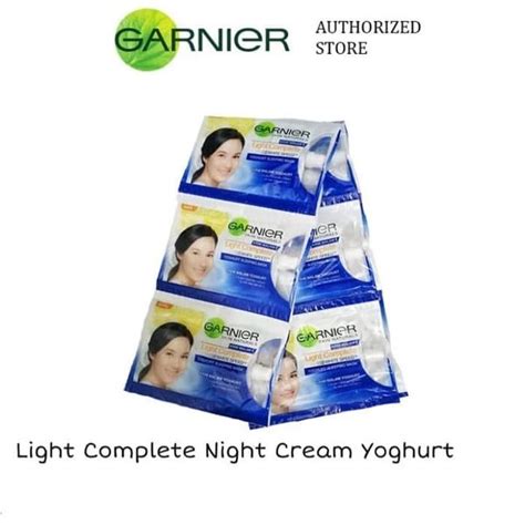 Jual GARNIER LIGHT COMPLETE YOGHURT SLEEPING MASK NIGHT SACHET Shopee