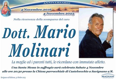 Funerali E Annunci Funebri A Mario Molinari Funer