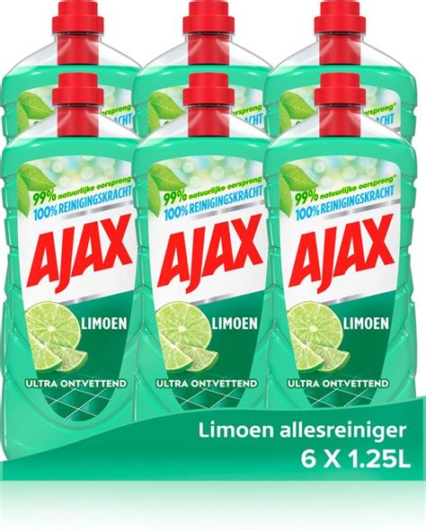 Ajax Pack De Nettoyant M Nager Sol Multi Surfaces Ajax Ajax