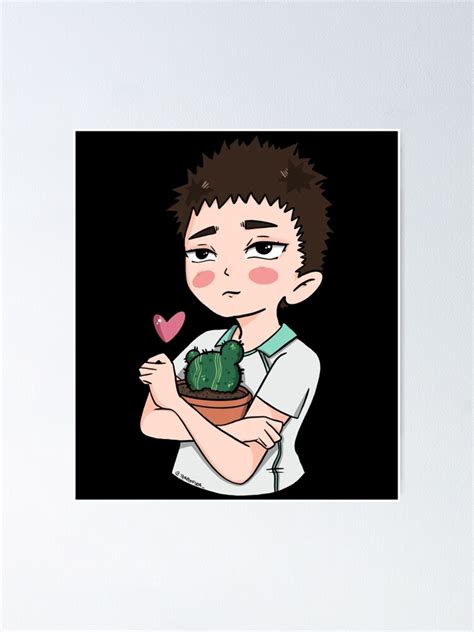 Hajime Iwaizumi Plant Sticker Sticker Poster For Sale By