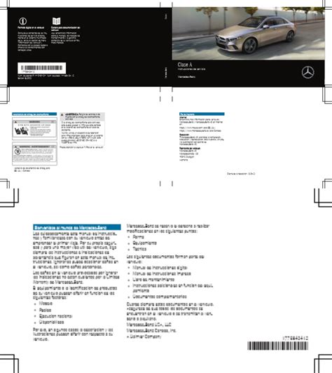 A Class Owners Manual Spanish Pdf Neumático Mercedes Benz