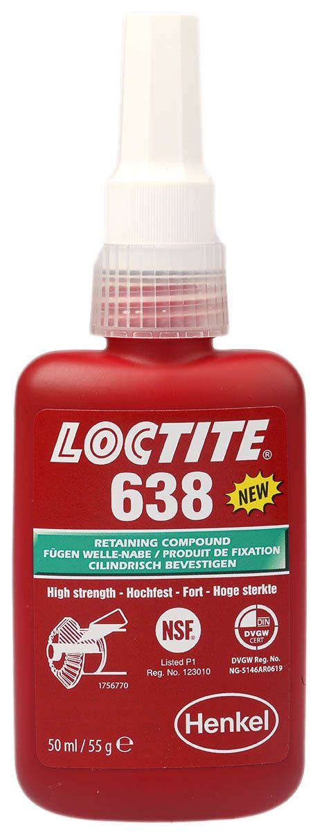 234795 Loctite Green High Strength Retaining Compound Urethane